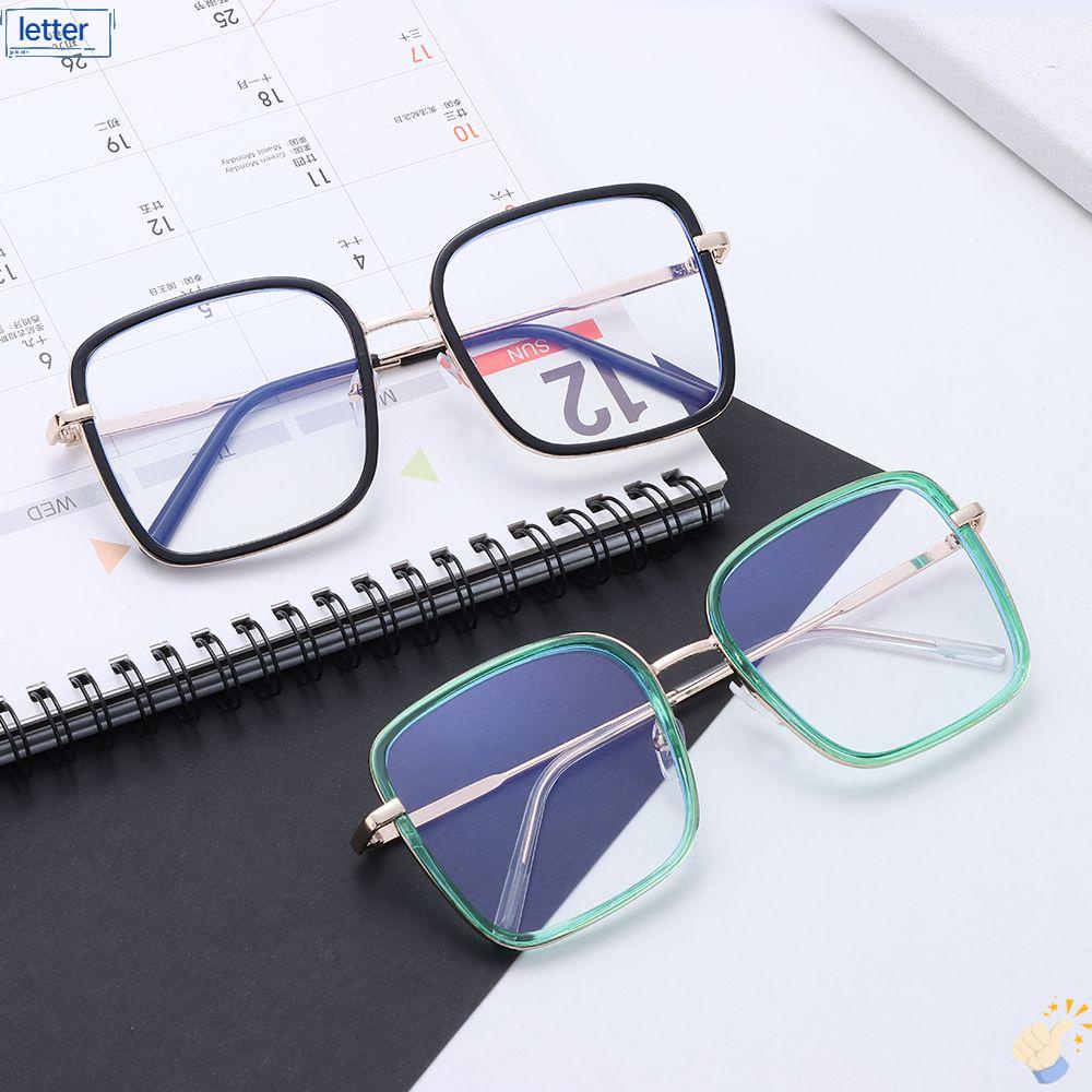 LET Mắt Kính Gọng Tròn Trong Suốt Chống Bức Xạ Thời Trang