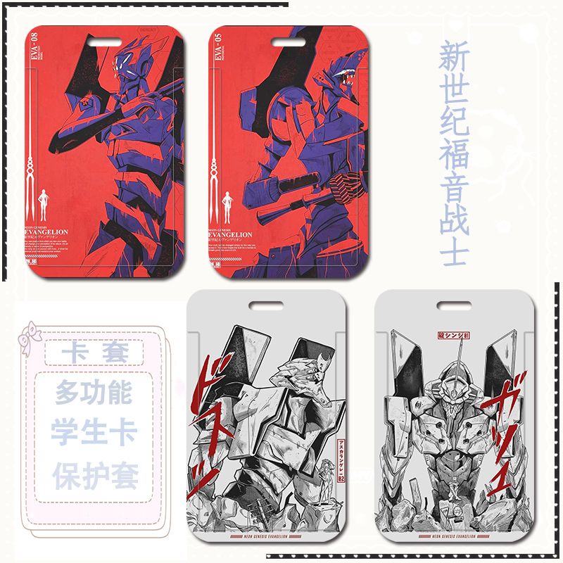 Ốp Điện Thoại Bằng Nhựa ABS Họa Tiết Hoạt Hình Anime Có Ngăn Đựng Thẻ ID Cho Học Sinh