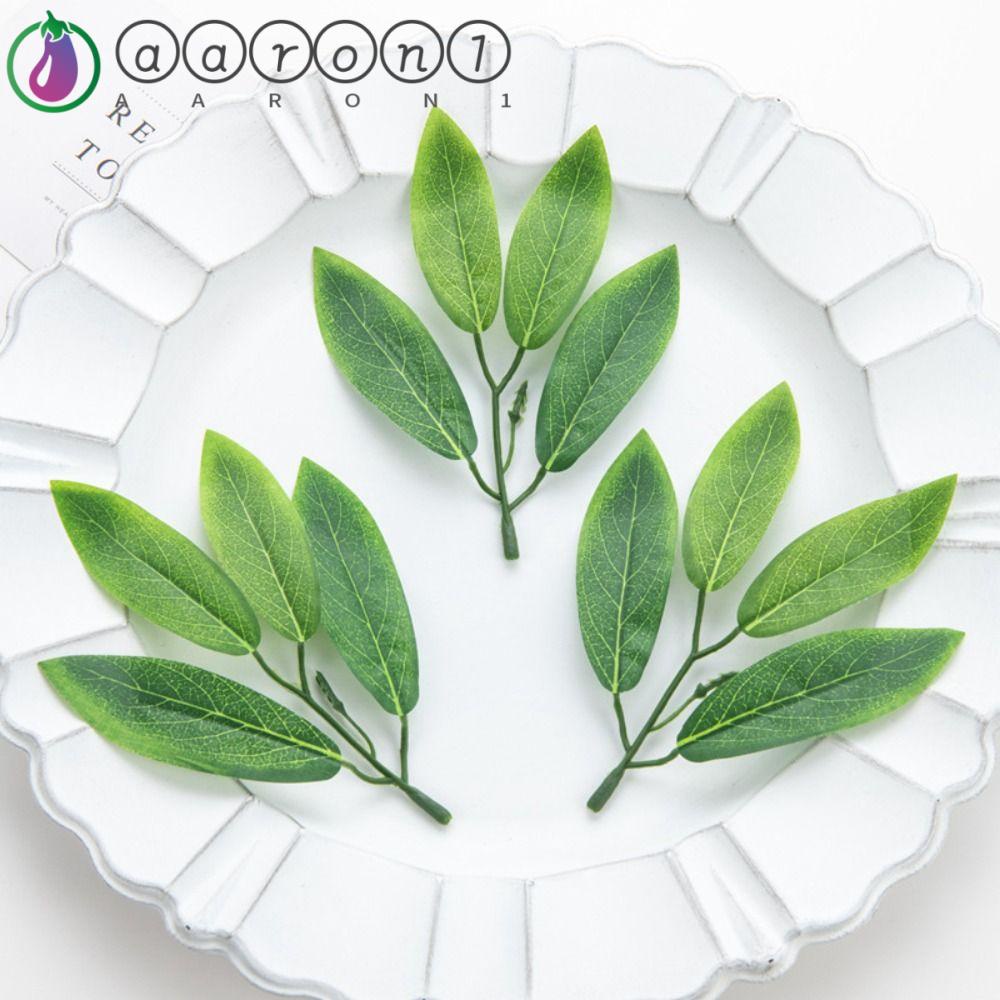 AARON1 Set 50 Cành Lá Giả Trang Trí Đa Dụng Chất Lượng Cao
