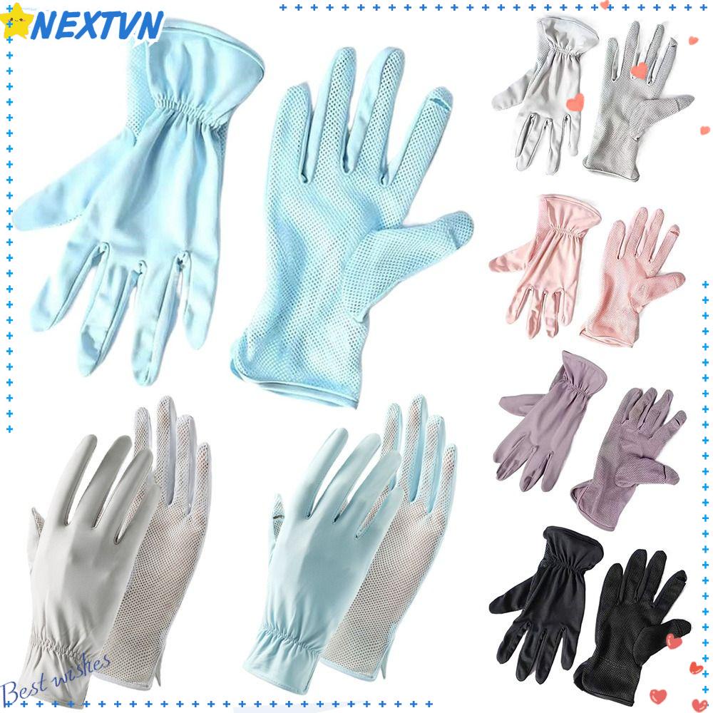 NEXTVN Găng Tay Chống Nắng Cảm Ứng Màn Hình Phối Lưới Thoáng Khí
