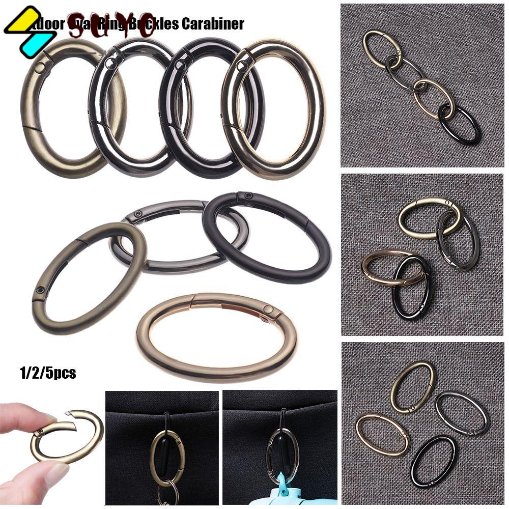 SUYO 1 / 2 / 5 Kẹp Túi Xách Hình Oval Bằng Hợp Kim Kẽm