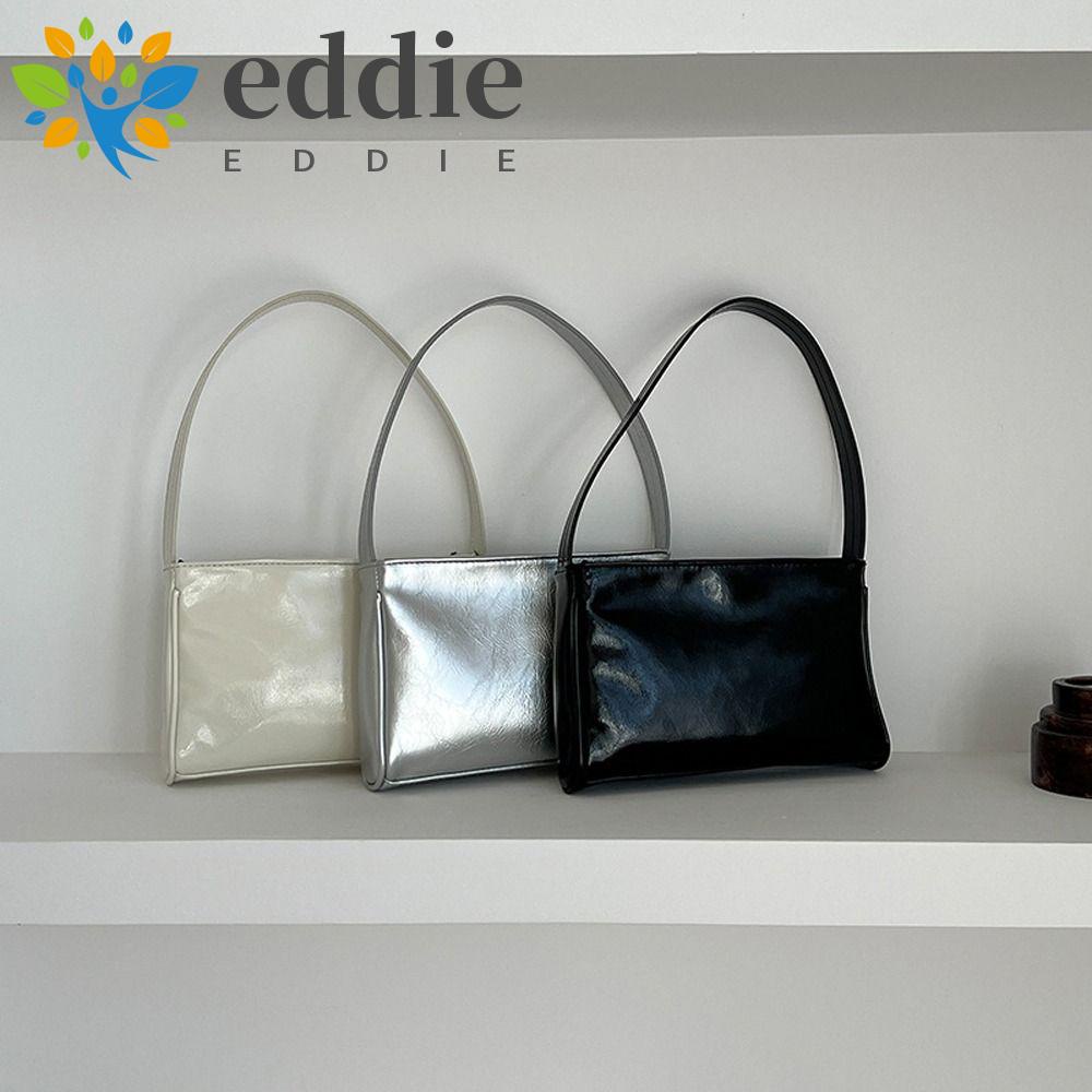 26EDIE Túi Đeo Vai Đựng Mỹ Phẩm / Ví Màu Bạc Phong Cách Vintage Đường Phố Cho Nữ