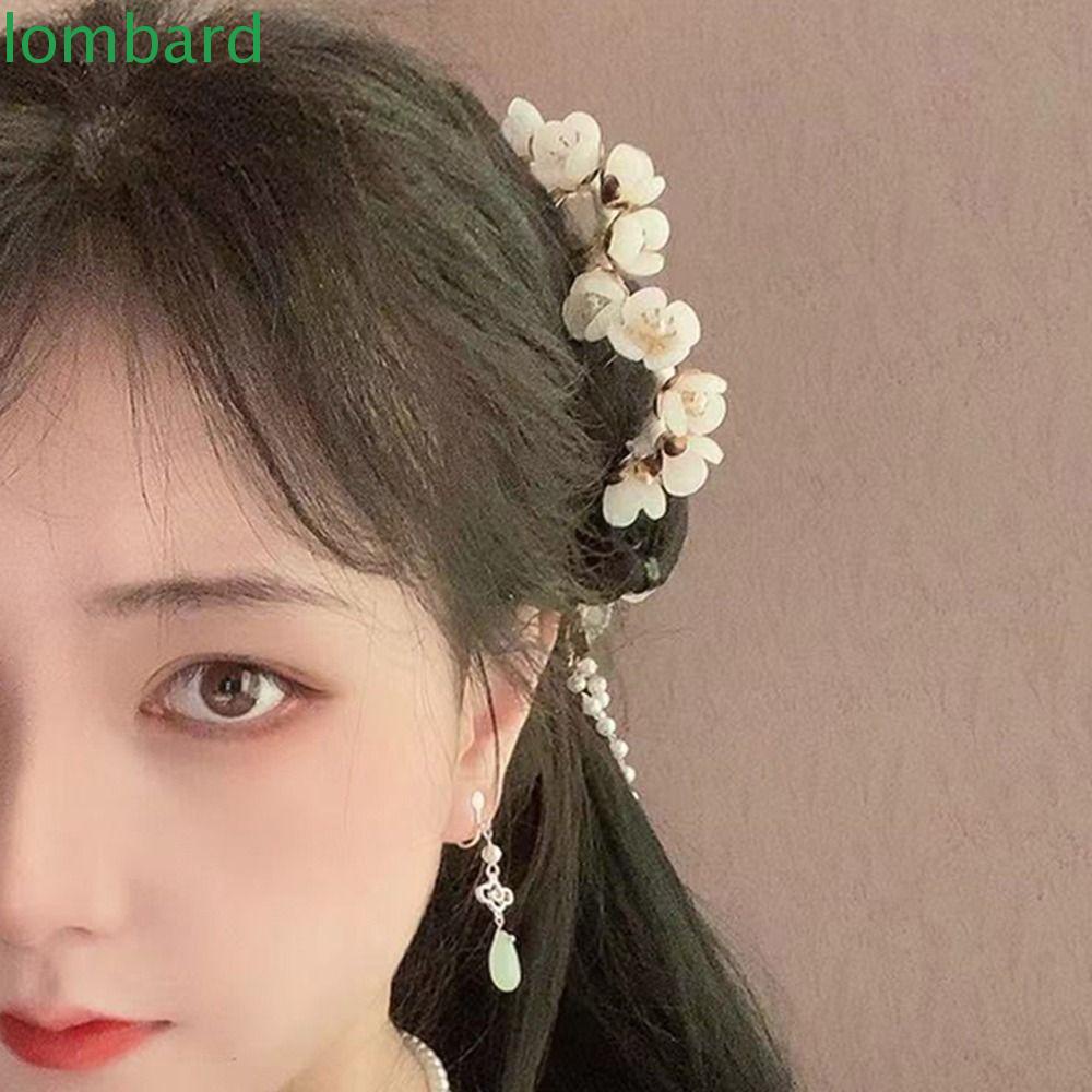 LOMBARD Trâm Cài Tóc Chữ U Hình Hoa Dễ Thương Thời Trang Cho Nữ