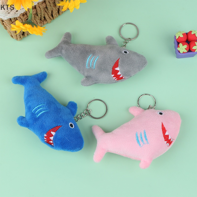 Móc Khóa Cá Mập Nhồi Bông Dễ Thương 11Cm