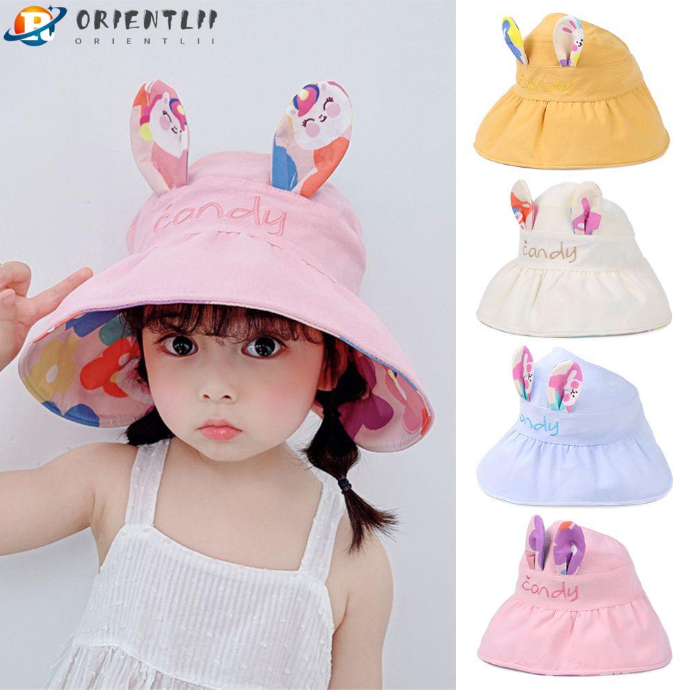 ORIENTLII Mũ Lưỡi Trai Nửa Đầu Chống Tia UV Cho Bé