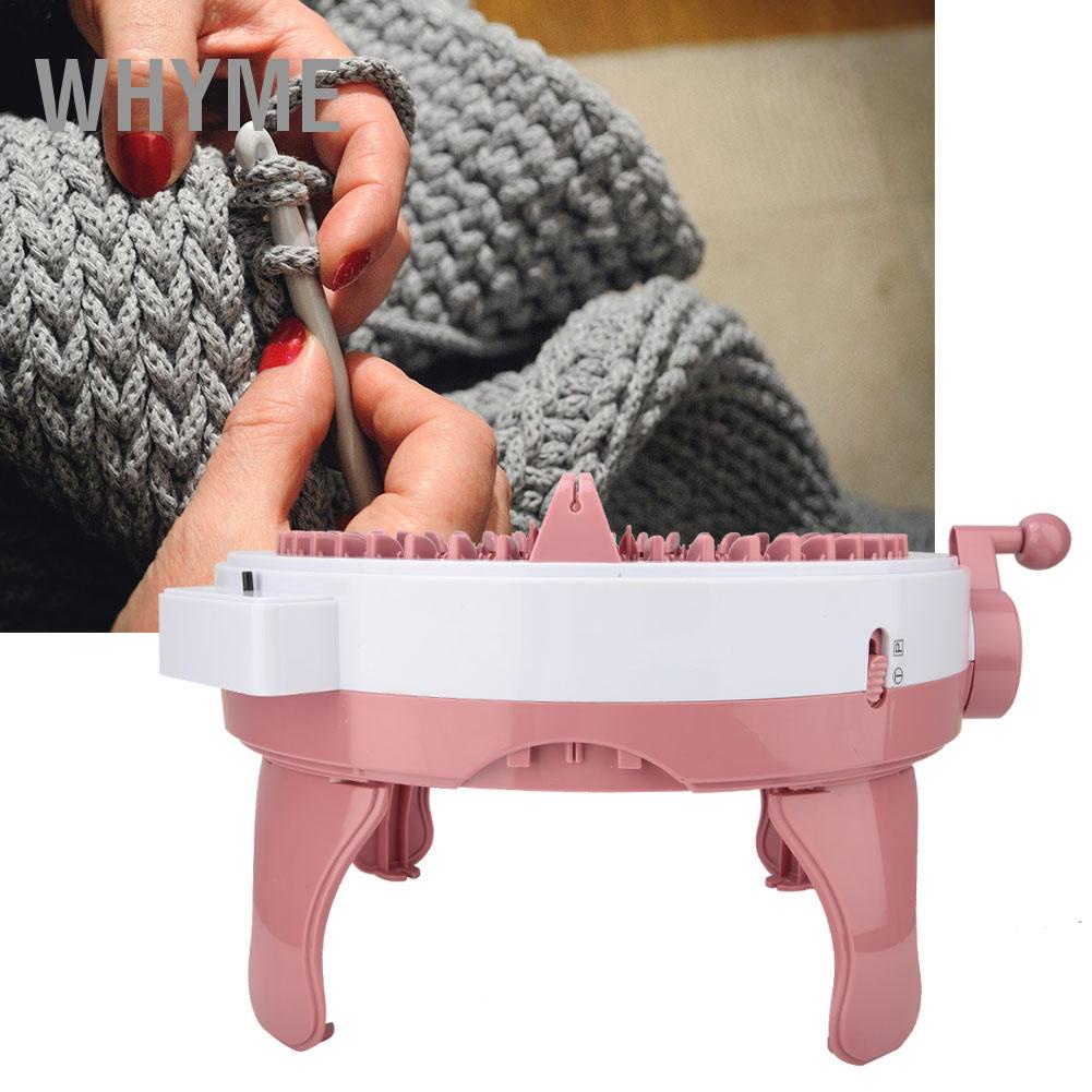 Tự Làm Nhựa Tay Đan Máy Trẻ Em Dệt Đồ Chơi Dụng Cụ Phụ Kiện  - Set đồ dệt kim thông minh hình tròn xoay được WHYME
