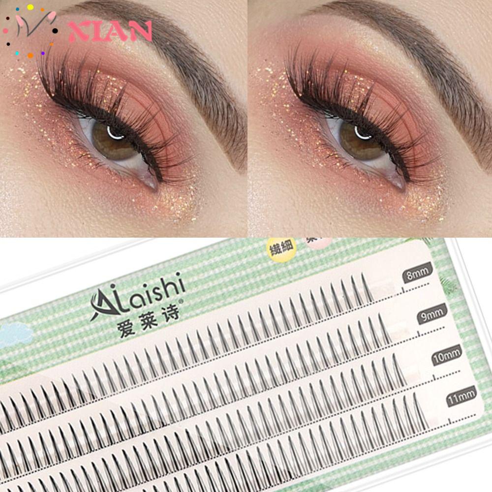 XIANTIN Hộp 8 / 9 / 10 / 11 Cụm Lông Mi Giả Dài 4 Hàng Tự Trang Điểm Tại Nhà