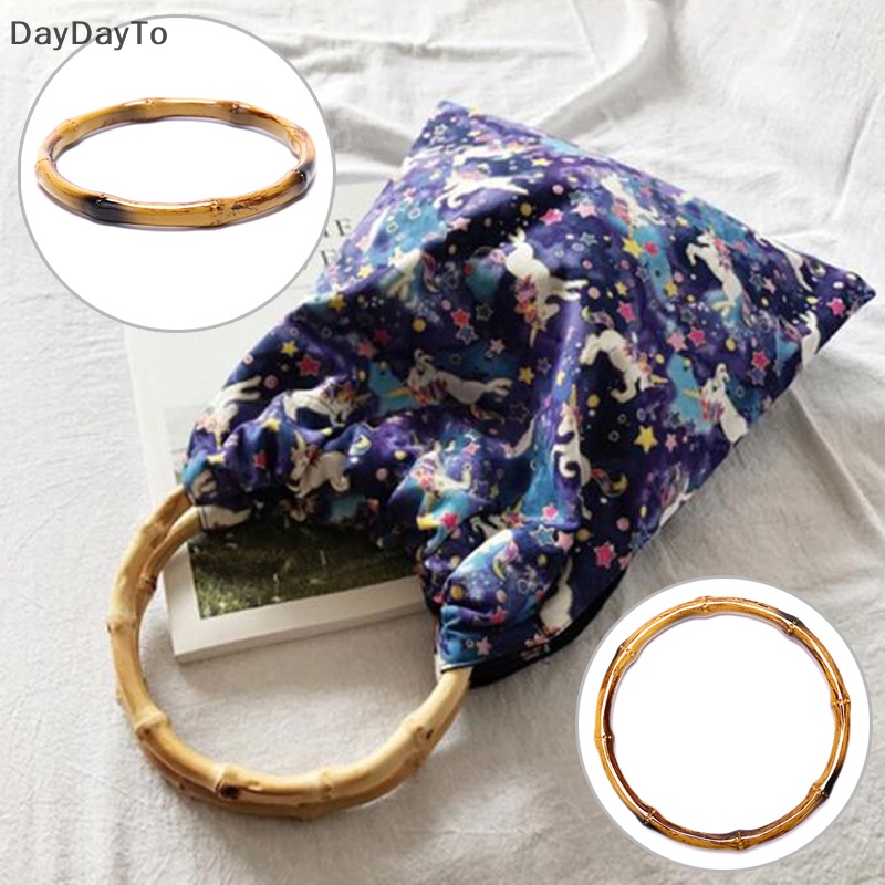 Tay Cầm Bằng Tre Hình Tròn Dùng Để Tự Làm Túi Xách   .