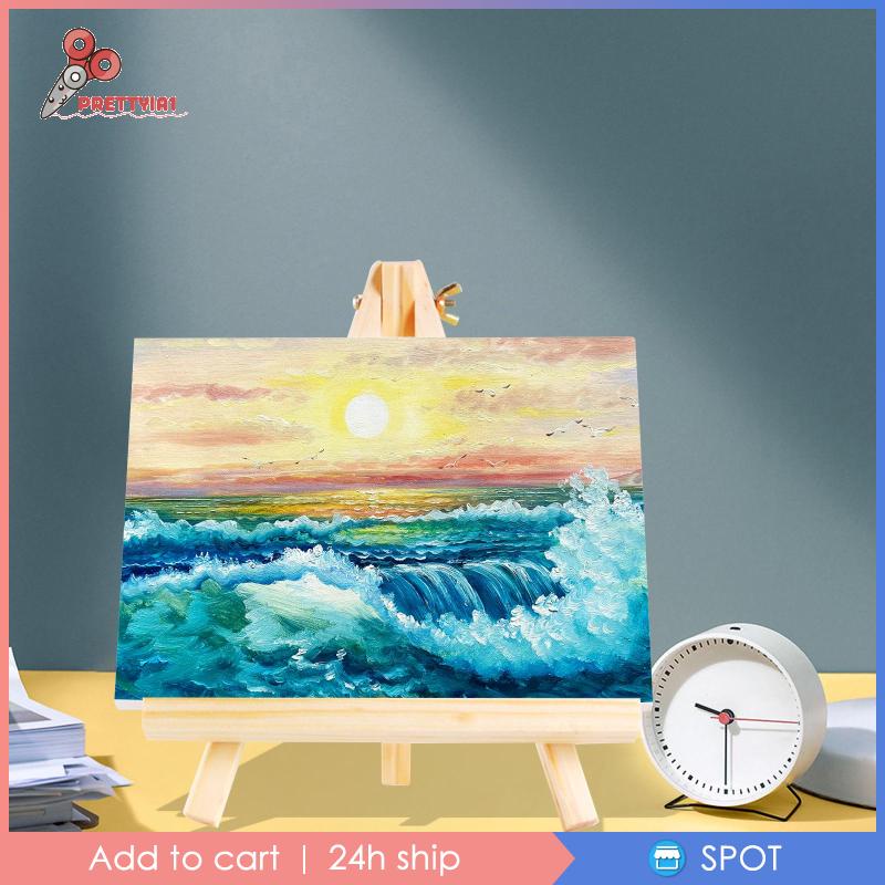 Giá Đỡ Ba Chân Mini Bằng Gỗ Trưng Bày Tranh Vẽ Thủ Công Dành Cho Trẻ Em