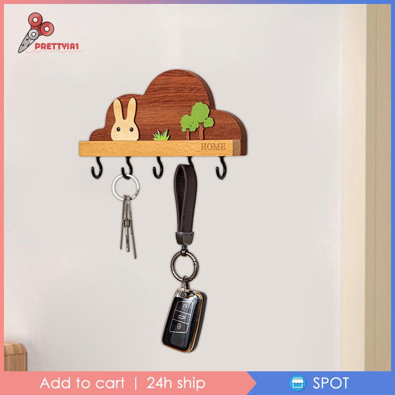 Móc Treo Chìa Khóa Gắn Tường Thiết Kế Dễ Thương Trang Trí Nhà Cửa