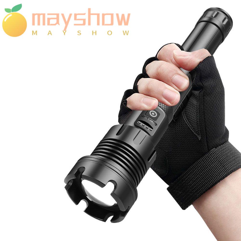 MAYSHOW Đèn Pin LED Xhp160 + Cob Ánh Sáng Trắng Đỏ Có Thể Sạc Lại