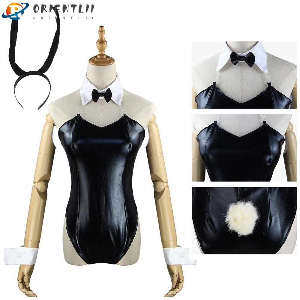 ORIENTLII Bộ Đồ Hóa Trang Cô Gái Thỏ Halloween Dễ Thương