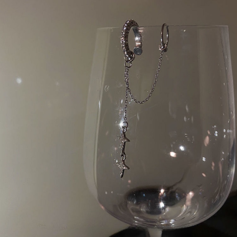 Bông Tai Ngôi Sao Tua Rua Đính Đá Pha Lê Thời Trang Cho Nữ