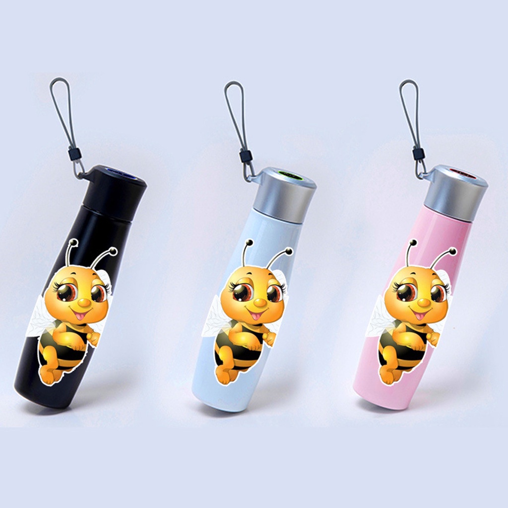 Miếng Dán PVC Trang Trí Tủ Lạnh / Cửa Xe Hơi Họa Tiết Chú Ong Hoạt Hình