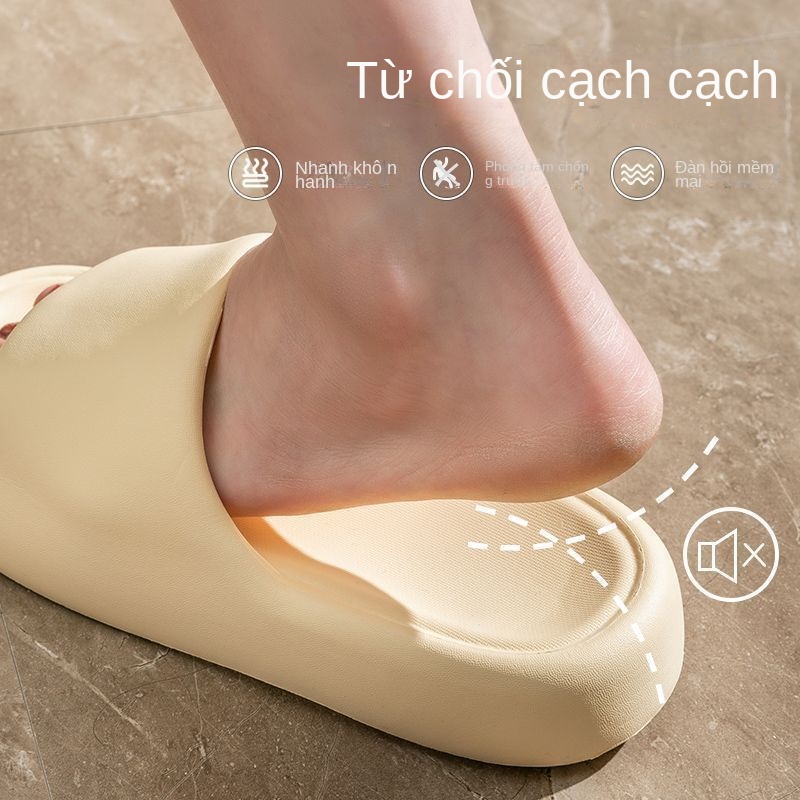 Dép Đi Trong Nhà Bằng EVA Đế Mềm Chống Trượt Màu Trơn Dành Cho Nữ
