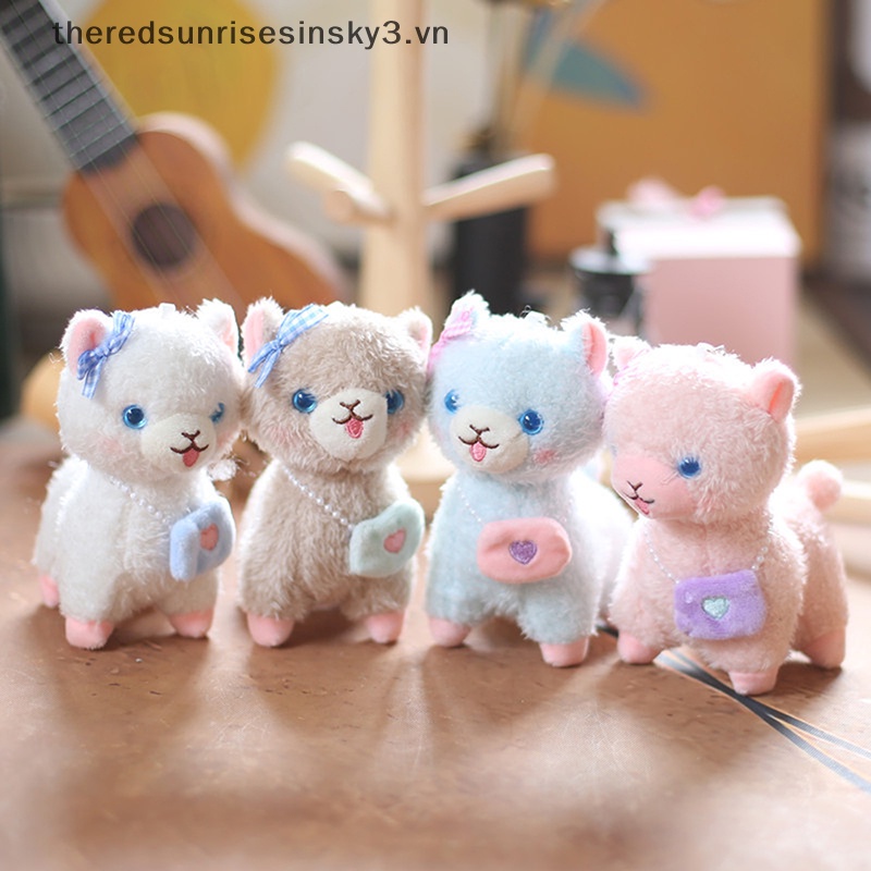 Móc Chìa Khóa Hình Chú Cừu Nhồi Bông Mềm Mại Dễ Thương