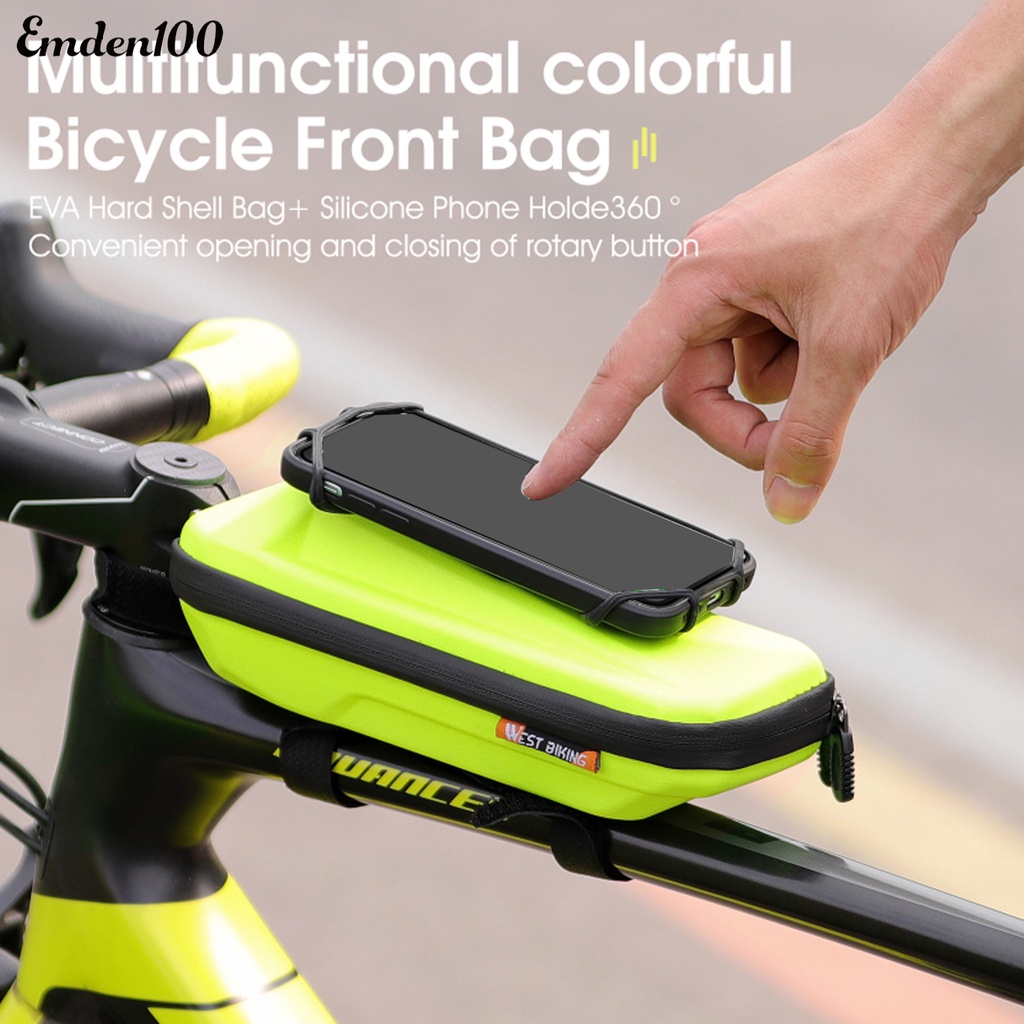 [EMDEN] Túi Đựng Điện Thoại Di Động Đa Năng Khóa Kéo Nhỏ Gọn Ổn Định Chống Thấm Nước Có Thể Xoay Cho Xe