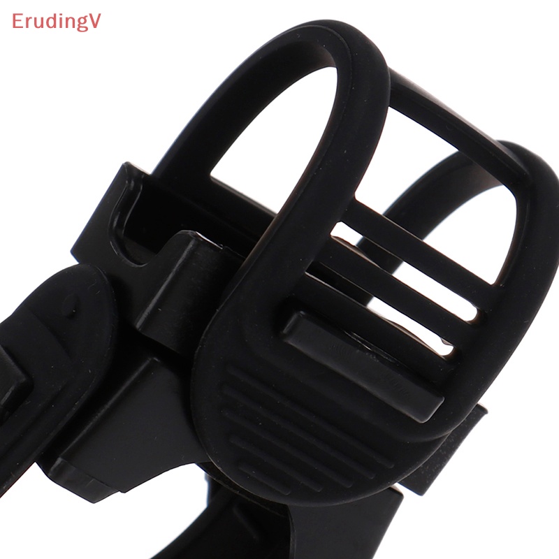 Giá Đỡ Đèn Pha Xe Đạp Bằng Cao Su Màu Đen Có Thể Xoay 360 Độ