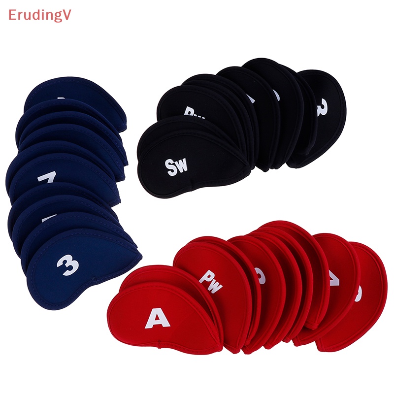 Bộ 10 Vỏ Bọc Bảo Vệ Đầu Gậy Đánh Golf Bằng Cao Su Tổng Hợp Neoprene [Mới] [Mới]