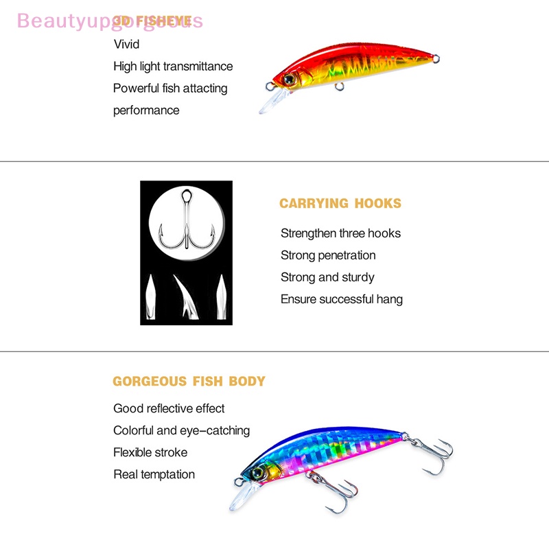 Mồi Câu Cá Giả Kích Thước 5cm 6g 50S Bằng Chất Liệu Cứng Cáp