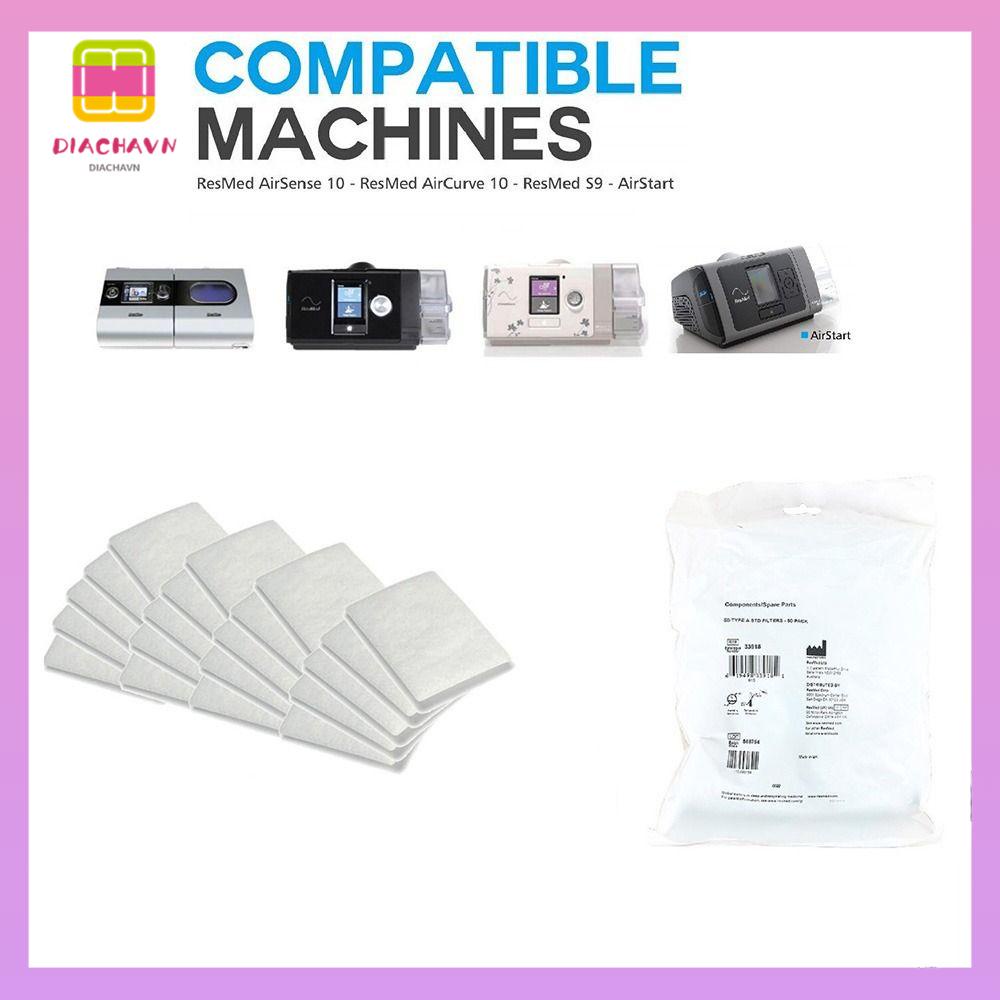DIACHAVN Bộ 10 Tấm Lọc CPAP Dùng Một Lần Siêu Mịn Tiện Dụng Cho Máy Lạnh Resmed Airsense
