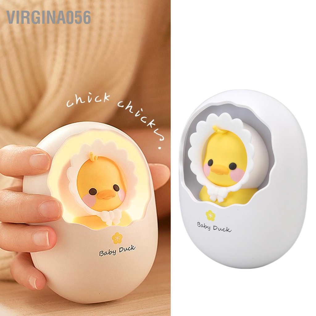 Virgina056 Ấm Tay 2 Trong 1 Power Bank Dễ Thương Hình Vỏ Trứng Làm Nóng Nhanh Di Động Nhỏ Đa Năng USB