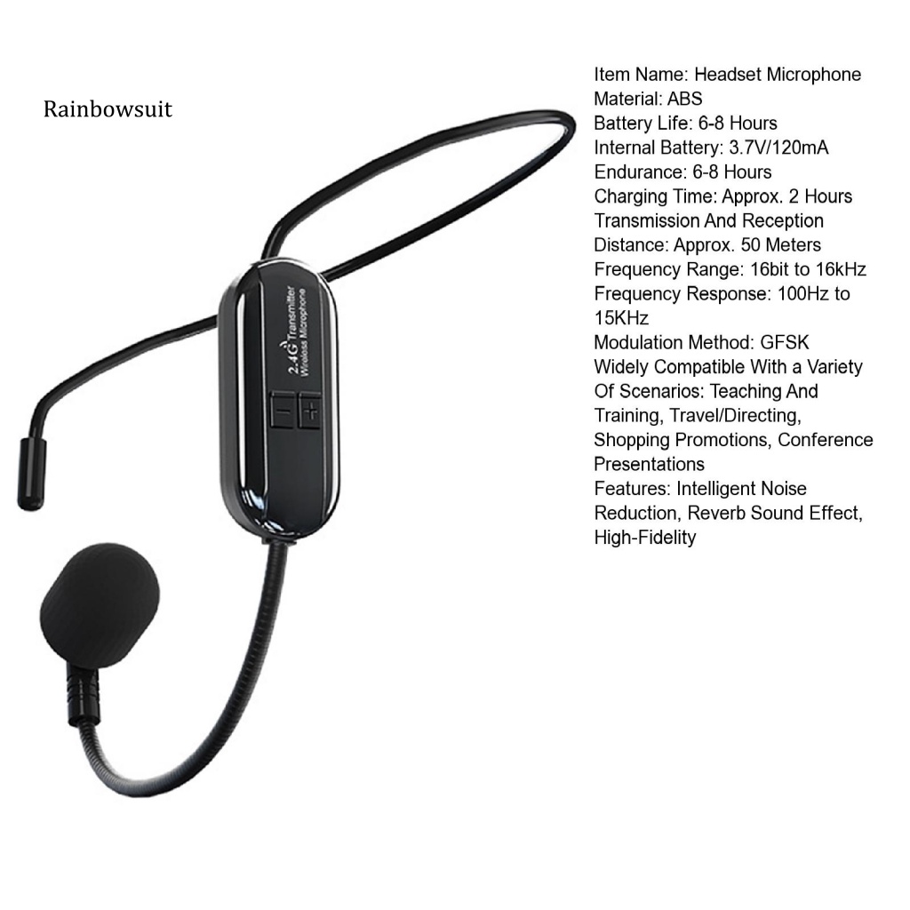 Loa Tích Hợp Micro Không Dây Phạm Vi Rộng 50M Giảm Tiếng Ồn Thông Minh