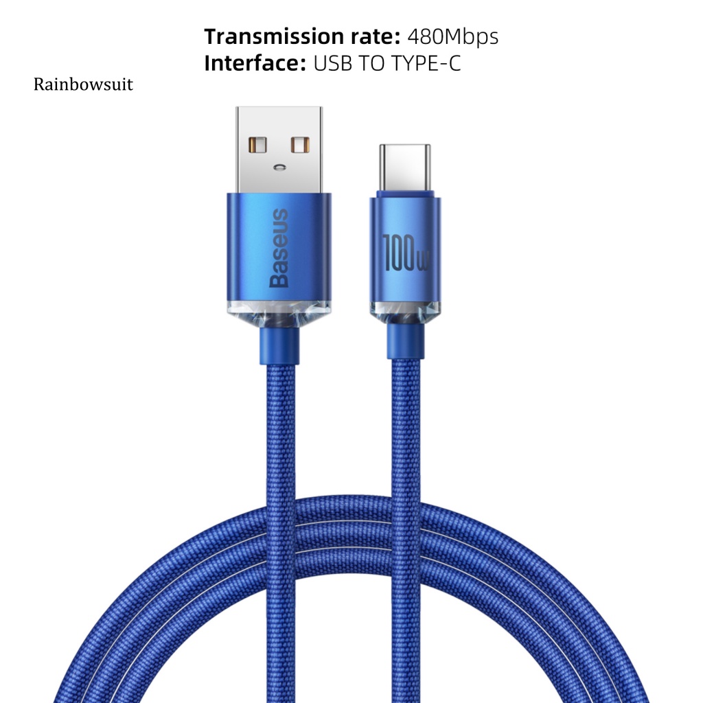 Dây Cáp Truyền Dữ Liệu 100W USB Sang Type-C Chống Mòn Cho Xiaomi