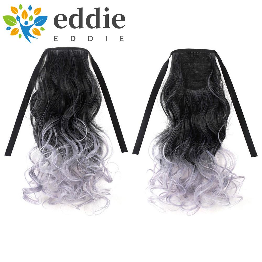 26EDIE Tóc Giả Đuôi Ngựa Màu Xám Mượt Mà Thời Trang Cho Nữ