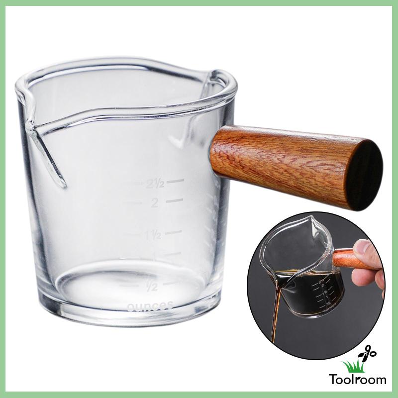 Cốc Đong Cà Phê Espresso Bằng Kính Borosilicate Hai Đầu Tiện Lợi Dành Cho Barista