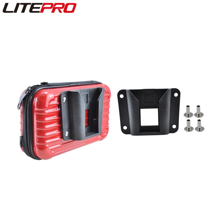 Adapter vỏ cứng nhựa cho pannier xe đạp gấp Brompton -litePro