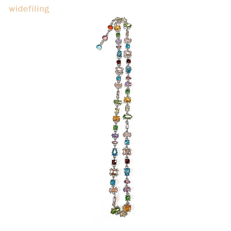 Vòng cổ Mặt Hình Học Đính Đá Zircon Màu Kẹo Ngọt Đơn Giản Thời Trang Cho Nữ