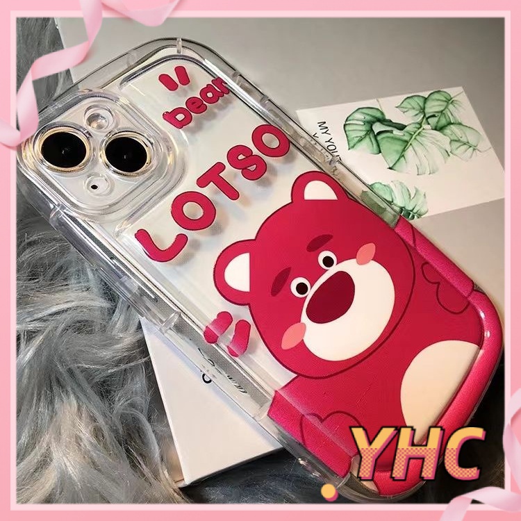 Ốp Lưng iPhone Gấu Strawberry và gấu Pooh trong suốt chống rung bảo vệ camera xà phòng Cho Iphone 6 / 6S / 6splus / se / 7 / 7plus / 8 / 8plus / X / xs / xsmax / 11 / 12 / 13 / 14 / Plus / pro / pro max-431