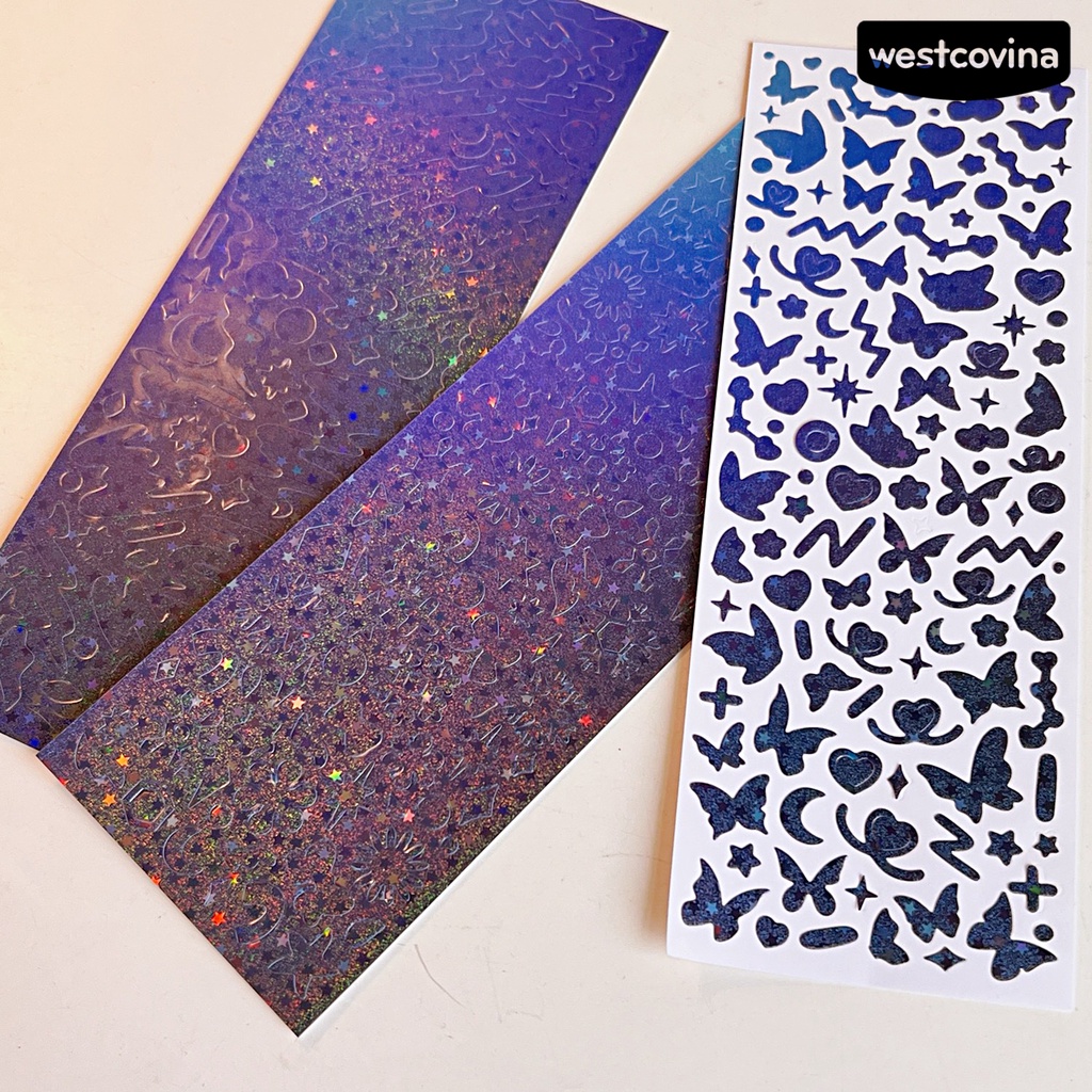 [WSTN]✎Bộ 3 Miếng Dán Trang Trí Sổ Tay Lấp Lánh DIY