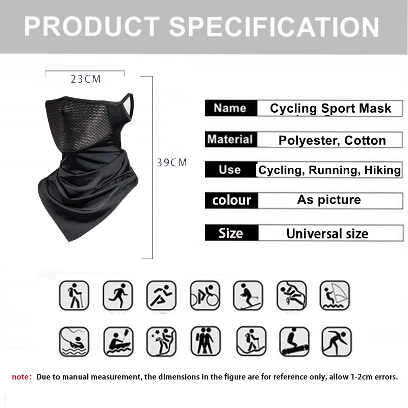 Khẩu Trang Chống Tia UV Bằng Lụa Mát Thoáng Khí Tiện Dụng Cho Nam Và Nữ