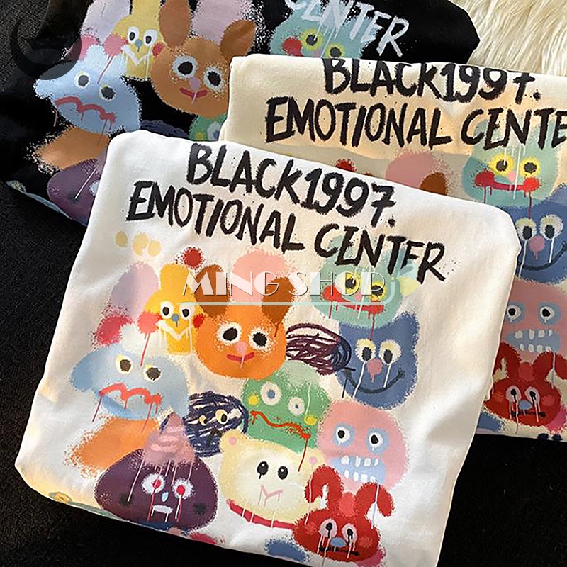 Áo Thun Nữ Ngắn Tay Cổ Tròn In Chữ Thời Trang