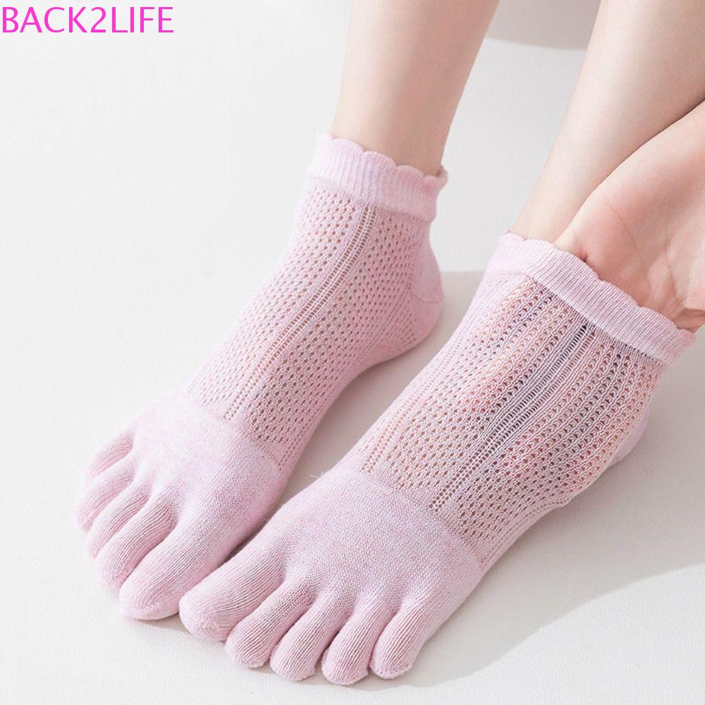 BACK2LIFE Đôi Tất Chân Cotton Thoáng Khí Thời Trang Cho Nữ