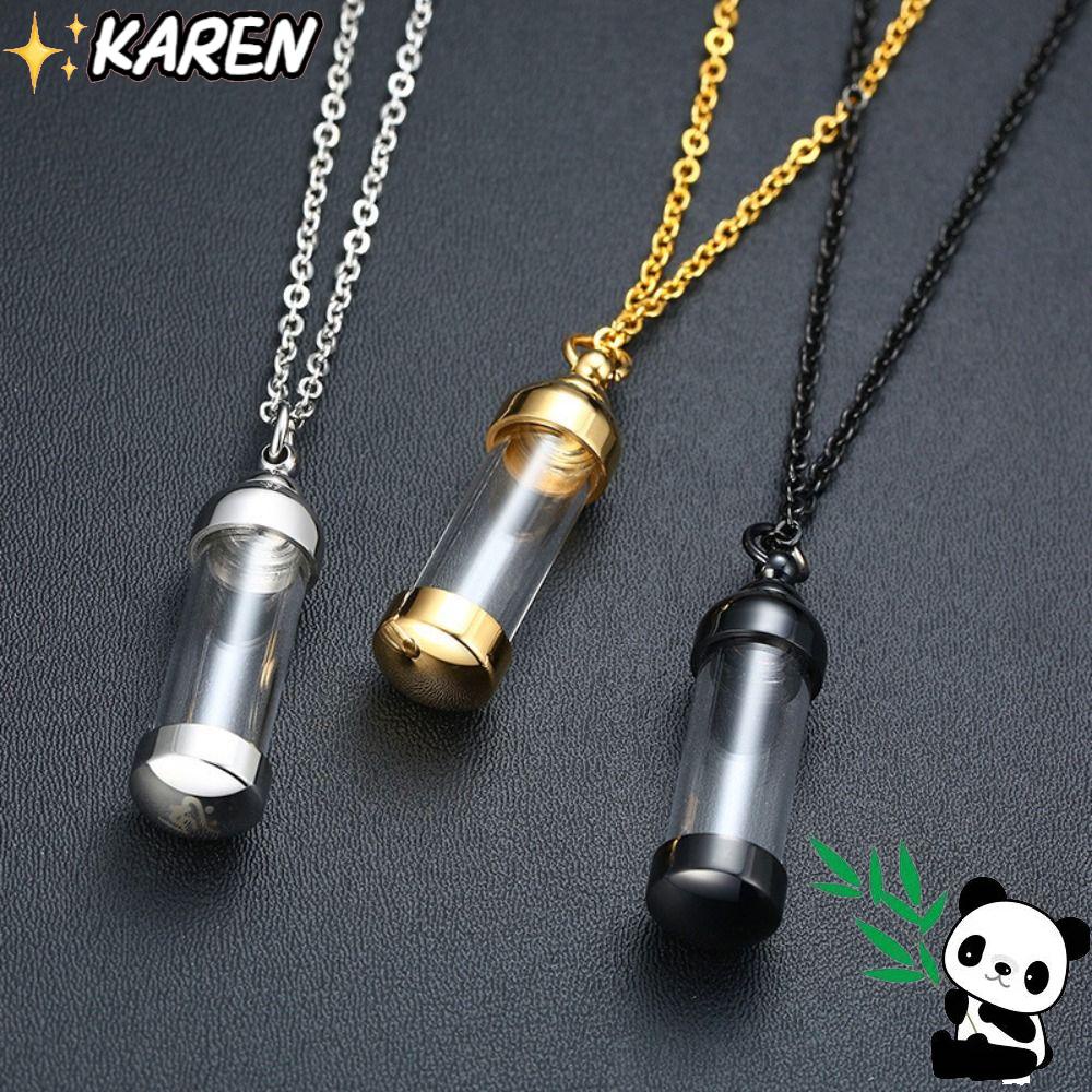 KAREN Vòng cổ Mặt Nắp Vặn May Mắn