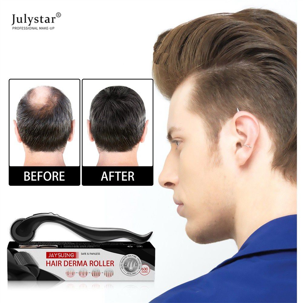 Tóc tự nhiên Cây lăn kim siêu nhỏ cho nam giới Tóc mọc râu Derma Roller Mọc tóc siêu nhỏ Chống rụng tóc Cây lăn kim siêu nhỏ Mọc lại tóc bằng titan JULYSTAR