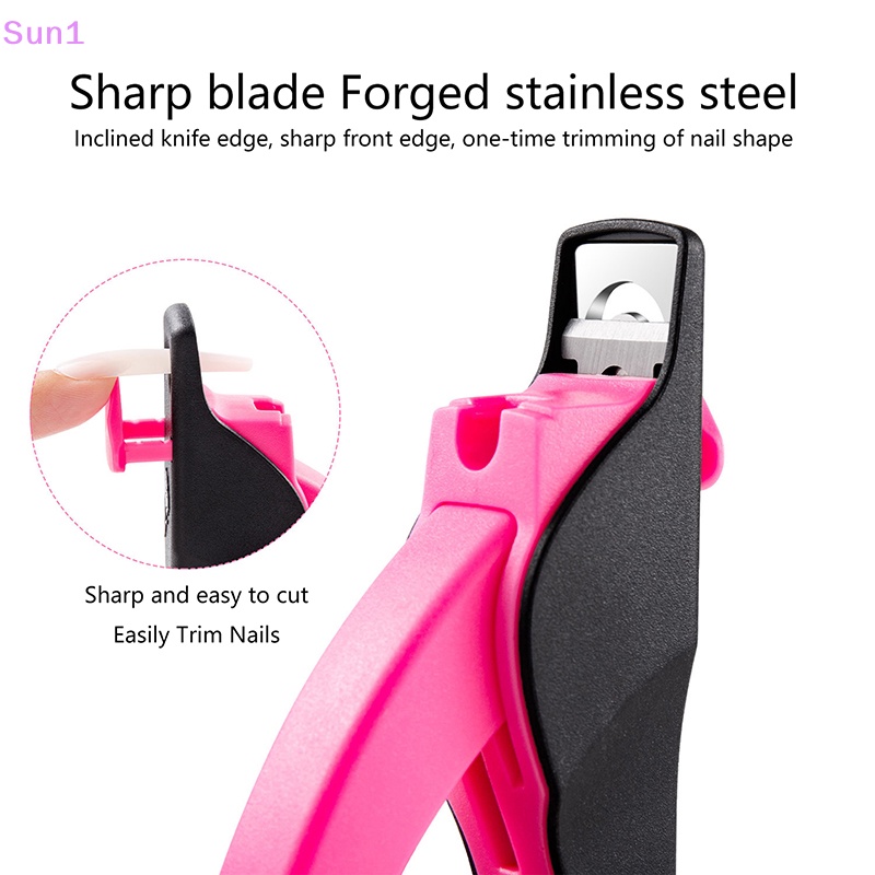Kềm Cắt Móng Tay Giả Hình Chữ U Bằng Thép Không Gỉ Chuyên Nghiệp Sun1 &gt;