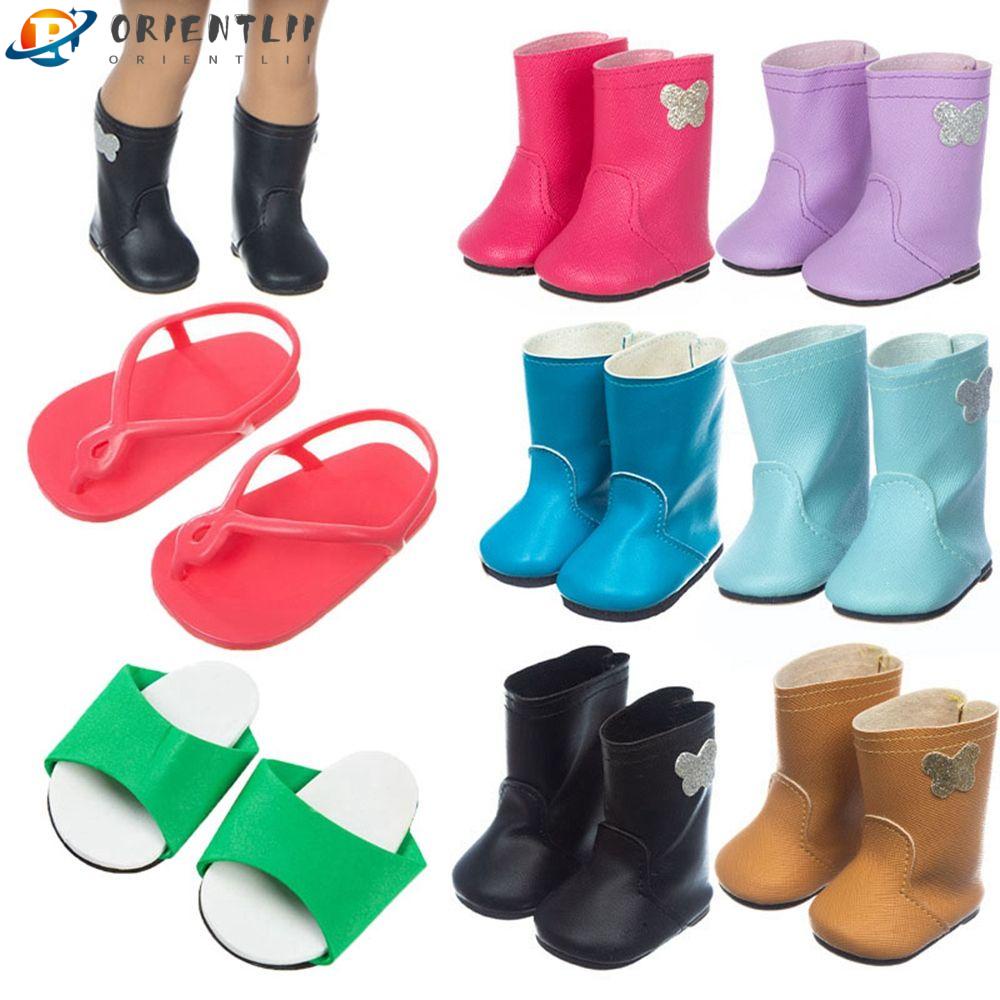 ORIENTLII Giày Da PU Đính Hoa Handmade Cho Búp Bê OG1 / 3 BJD 18Inch