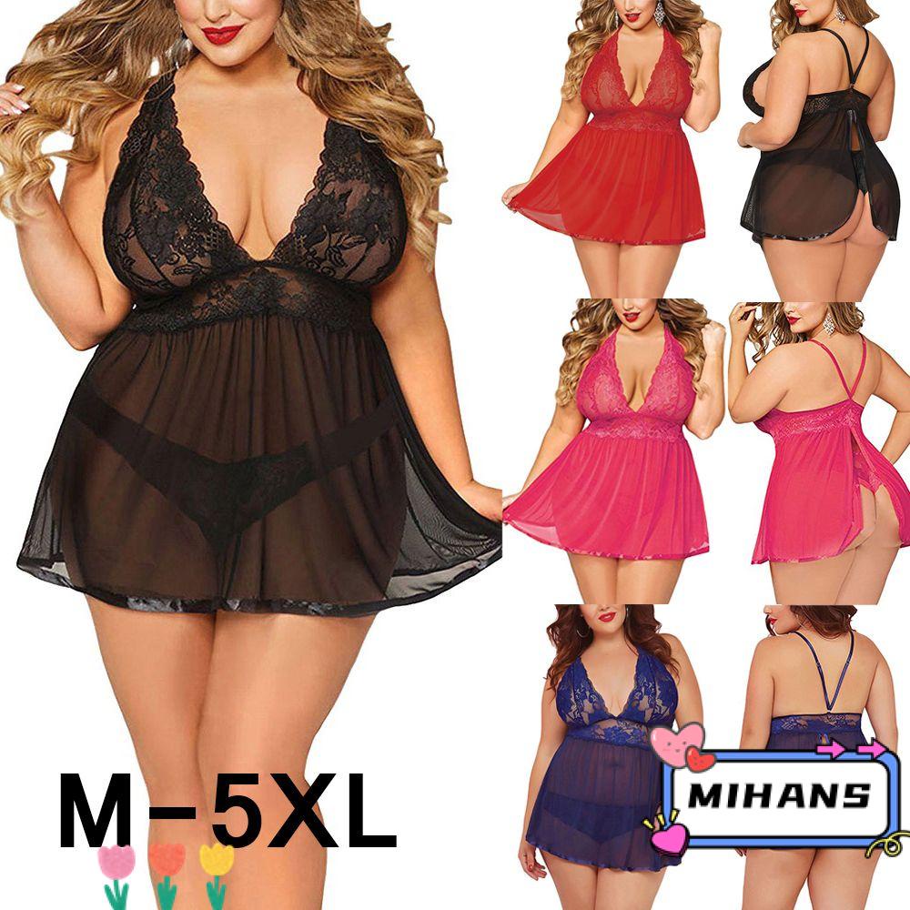MIH Đầm Ngủ Phối Ren Hoa Thiết Kế Quyến Rũ Cho Phái Nữ