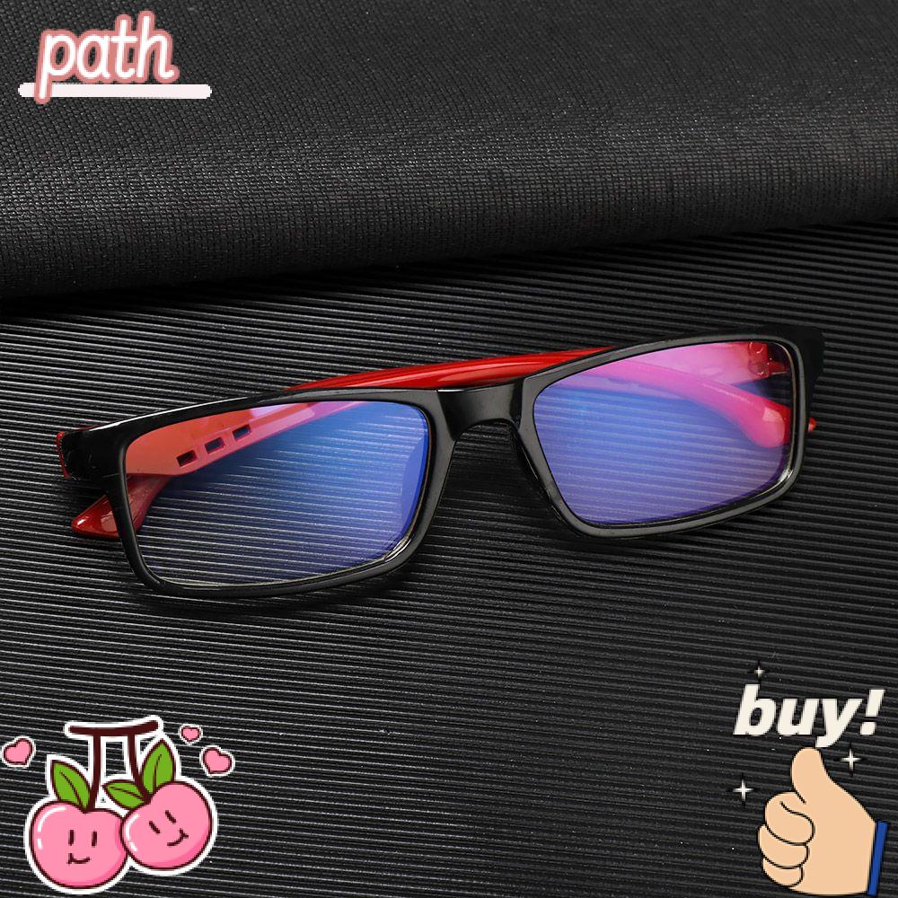 PATH Kính Mát Gọng Vuông Siêu Nhẹ Chống Ánh Sáng Xanh Phong Cách Vintage Thời Trang Unisex