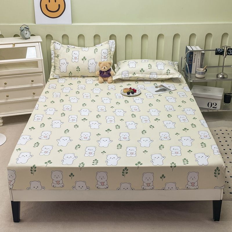 Bộ Drap giường 3 Trong 1 Hoạt Hình Rađa Và Chăn Bông Vua Queen Bangun Pagi Tidak Perlu Kemas Cadar Dễ Thương