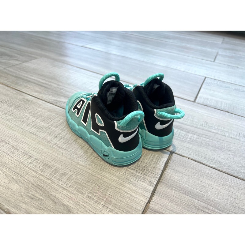 Giày trẻ em Nike Uptempo Aqua Black CK0825-403 Giày Cũ Chính Hãng