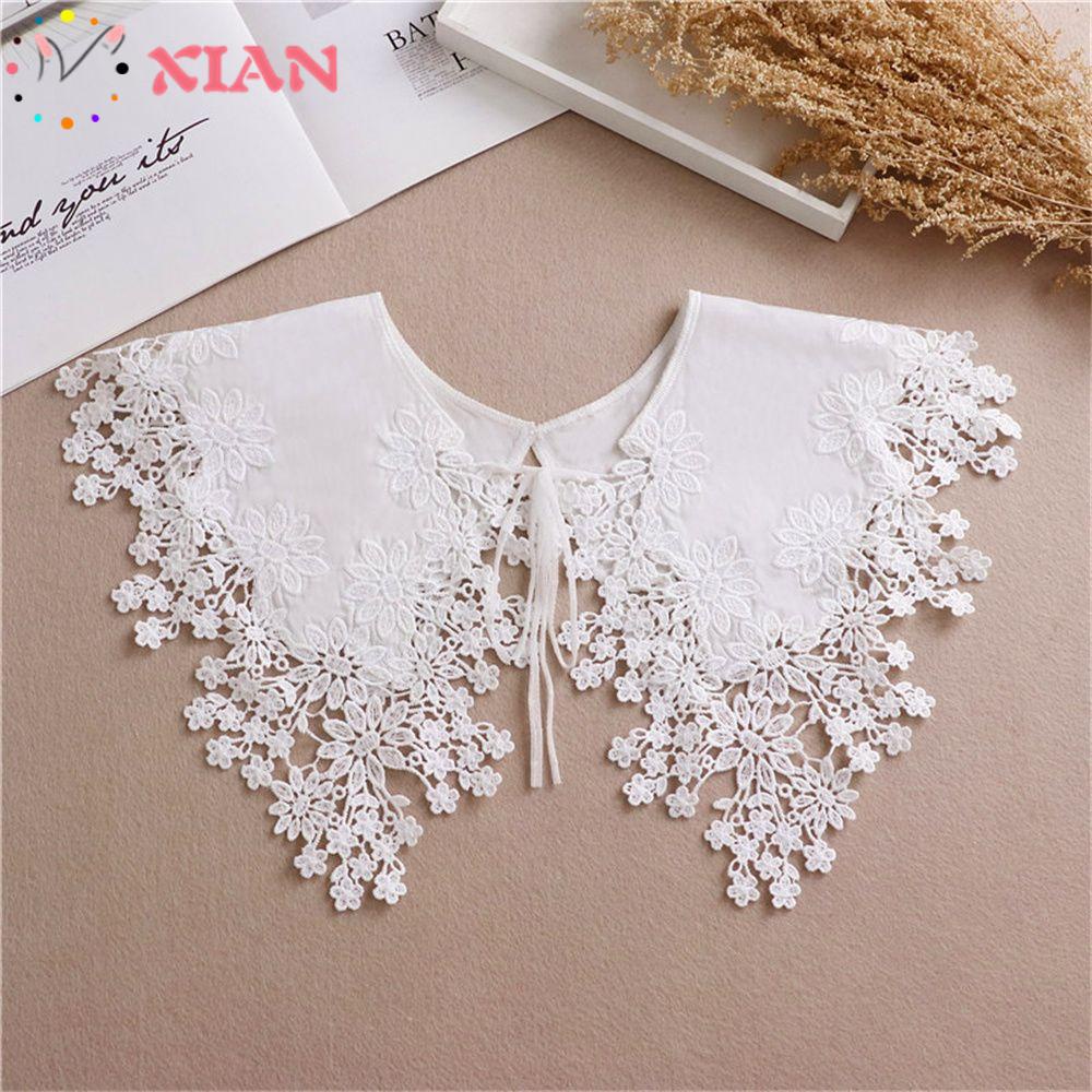 XIANTIN Cổ Áo Rời Màu Trắng Cho Búp Bê