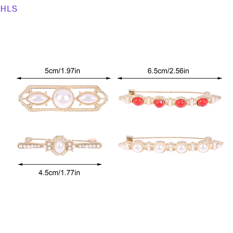 Ghim Cài Áo Đính Ngọc Trai Nhân Tạo Phong Cách Trung Cổ