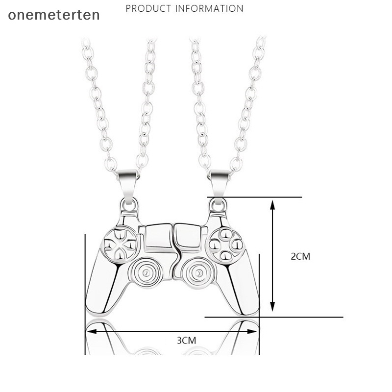 Vòng cổ Nam Châm Mặt Hình Máy Chơi Game PS4 Màu Vàng / Bạc Thời Trang Cho Cặp Đôi
