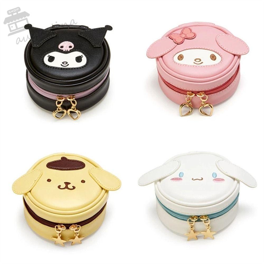 AUGUSTINA Túi Đựng Đồ Trang Điểm / Tai Nghe / Dây Cáp USB Họa Tiết Hoạt Hình Kuromi My Melody Dễ Thương Cho