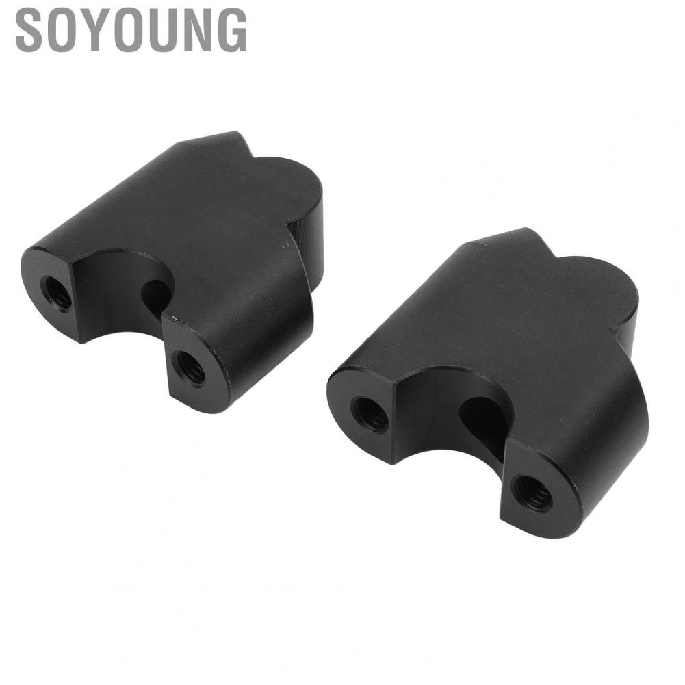 Soyoung Handlebar Clamp Riser 28mm Back Moving Long Durability for Motorcycle